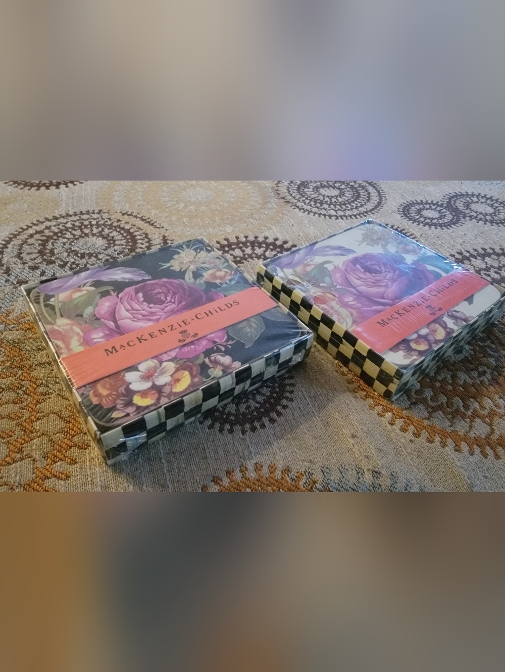 MacKenzie-Childs Floral Coaster Set — Multicolor ( 2 Packs )